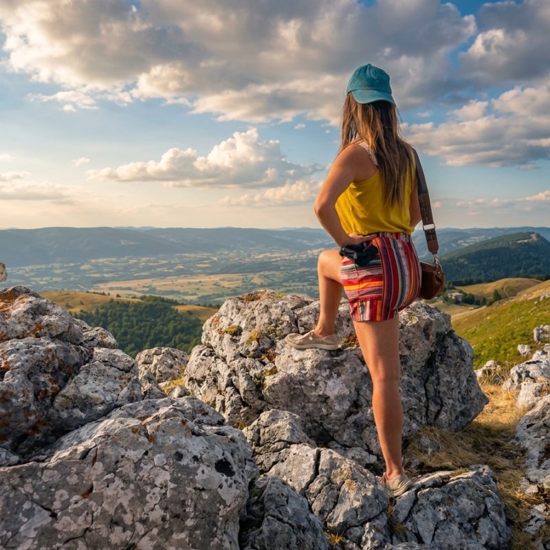 moi face aux montagnes